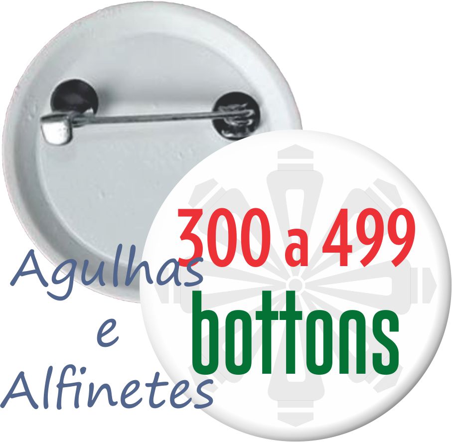 300 Bottons Personalizados